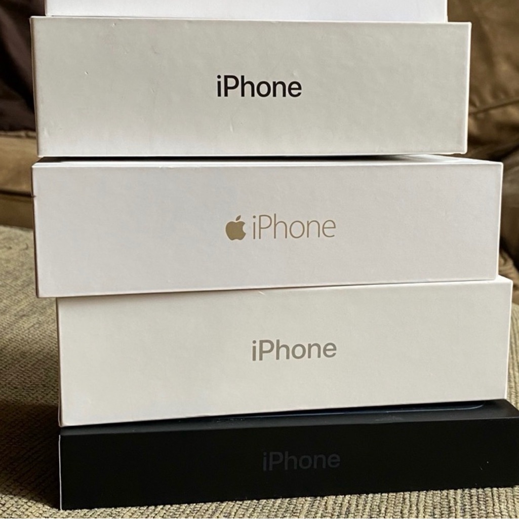 Lot Of 4 Empty Assorted Apple Iphone Boxes